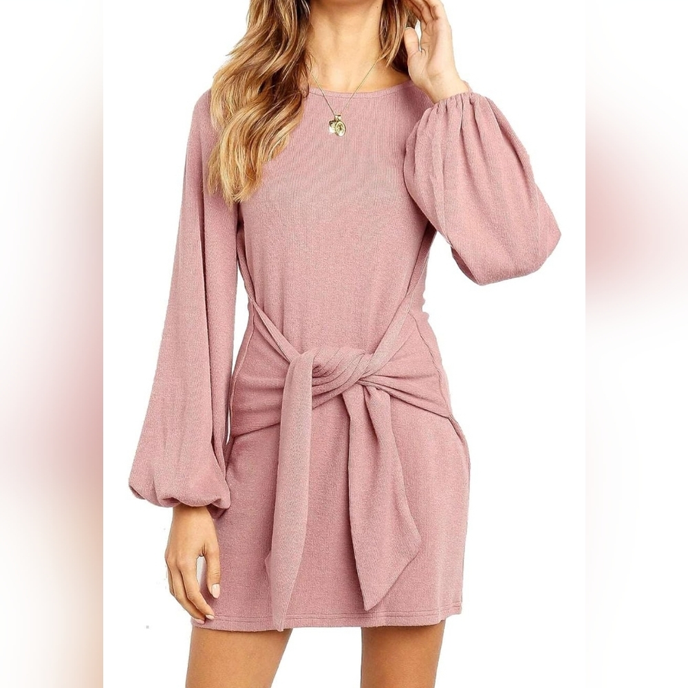R. Vivimos pink tie dress